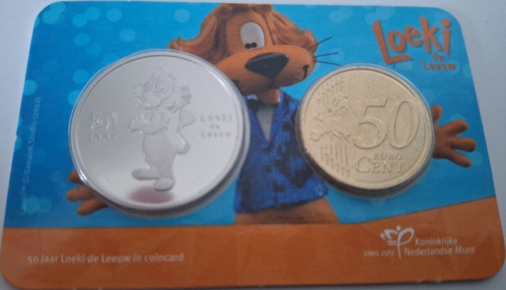 Coincard 2022 - 50 jaar Loeki de Leeuw - BU, Verzenden, Overige landen, 50 cent, Setje