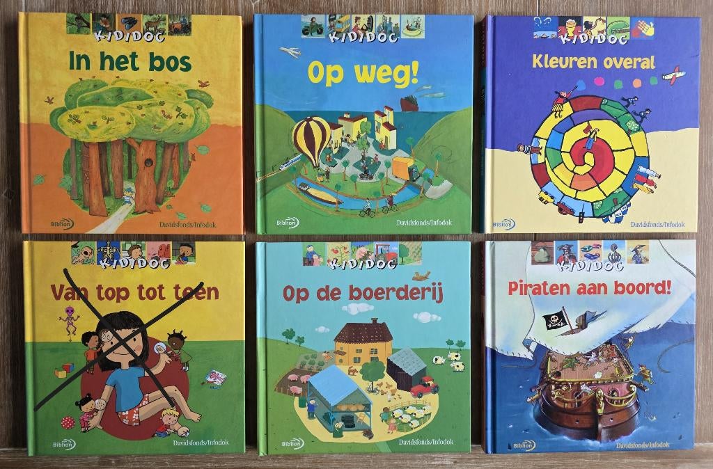 Boekjes van Kididoc - oa In het bos / Op de boerderij, Fictie algemeen, Jongen of Meisje, Voorleesboek, Ophalen of Verzenden