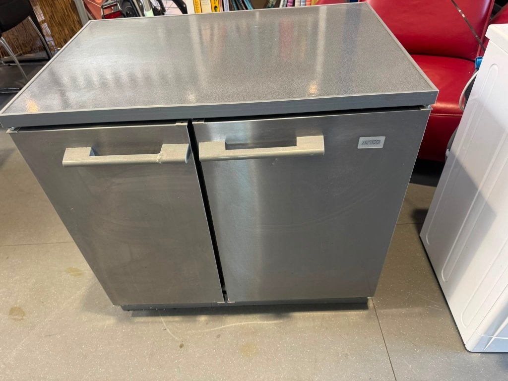 Zanussi Manhattan koelkast RVS bezorging, Minder dan 85 cm, 60 cm of meer, Ophalen of Verzenden, Met vriesvak