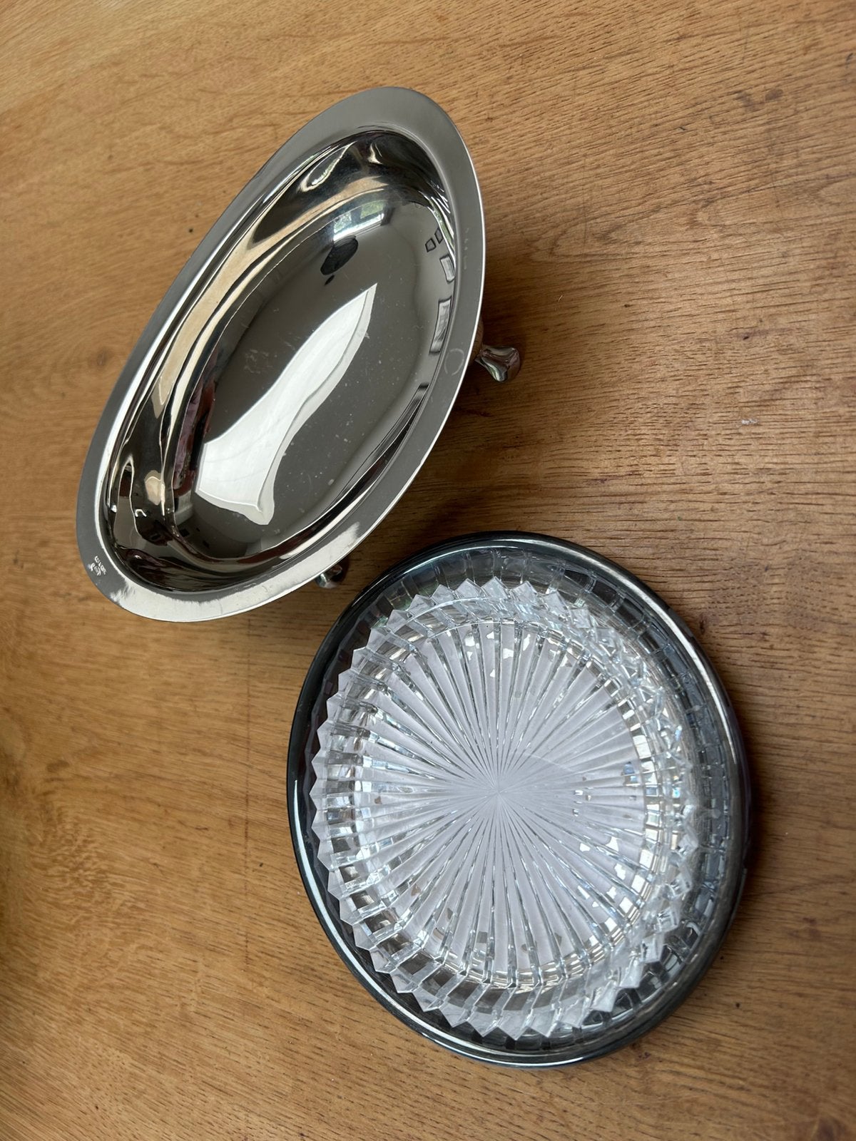 Silver plated bonbonschaaltjes twee stuks, Ophalen