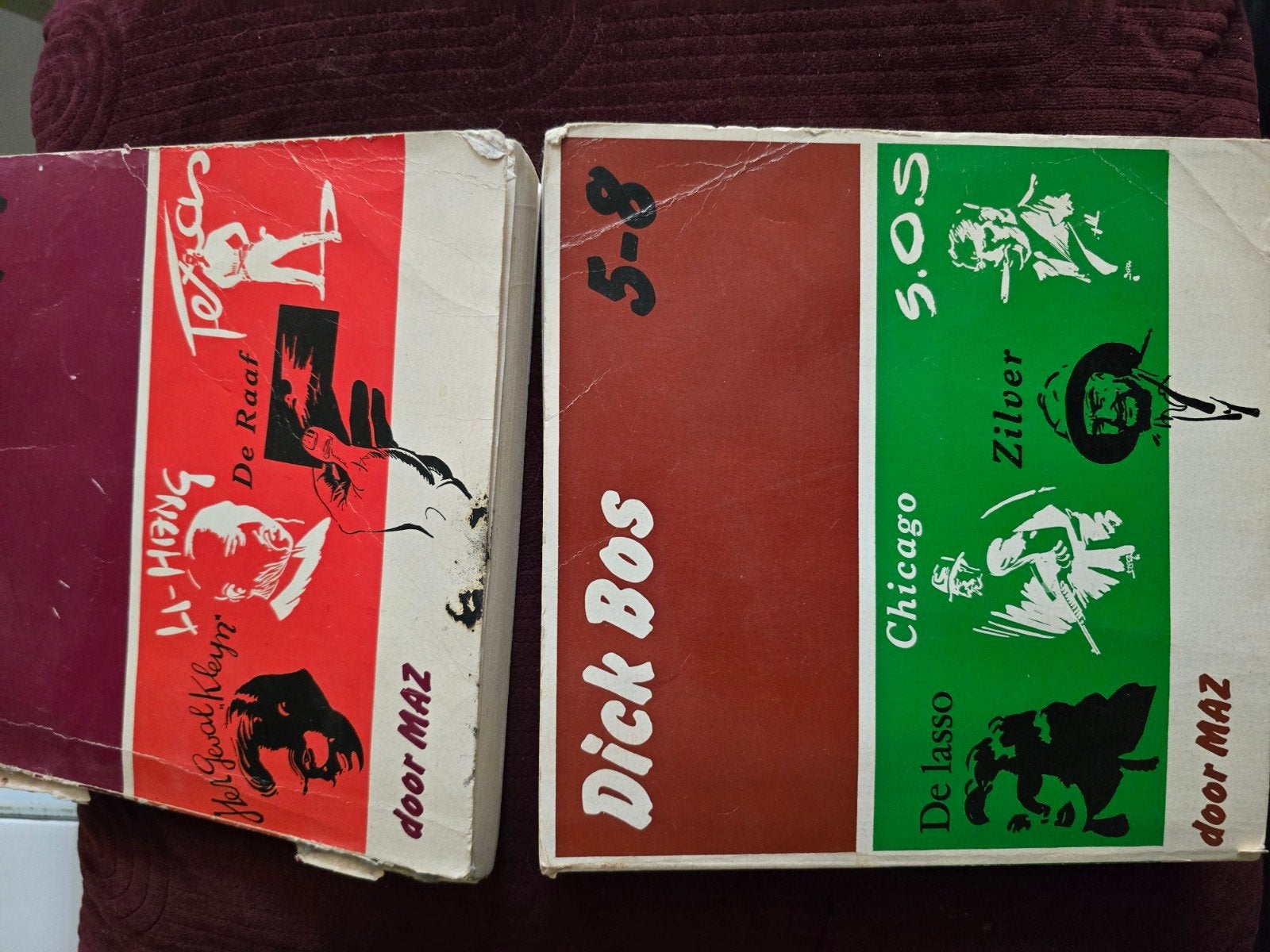 Dick Bos en Li-Hang stripboeken door Maz, Ophalen