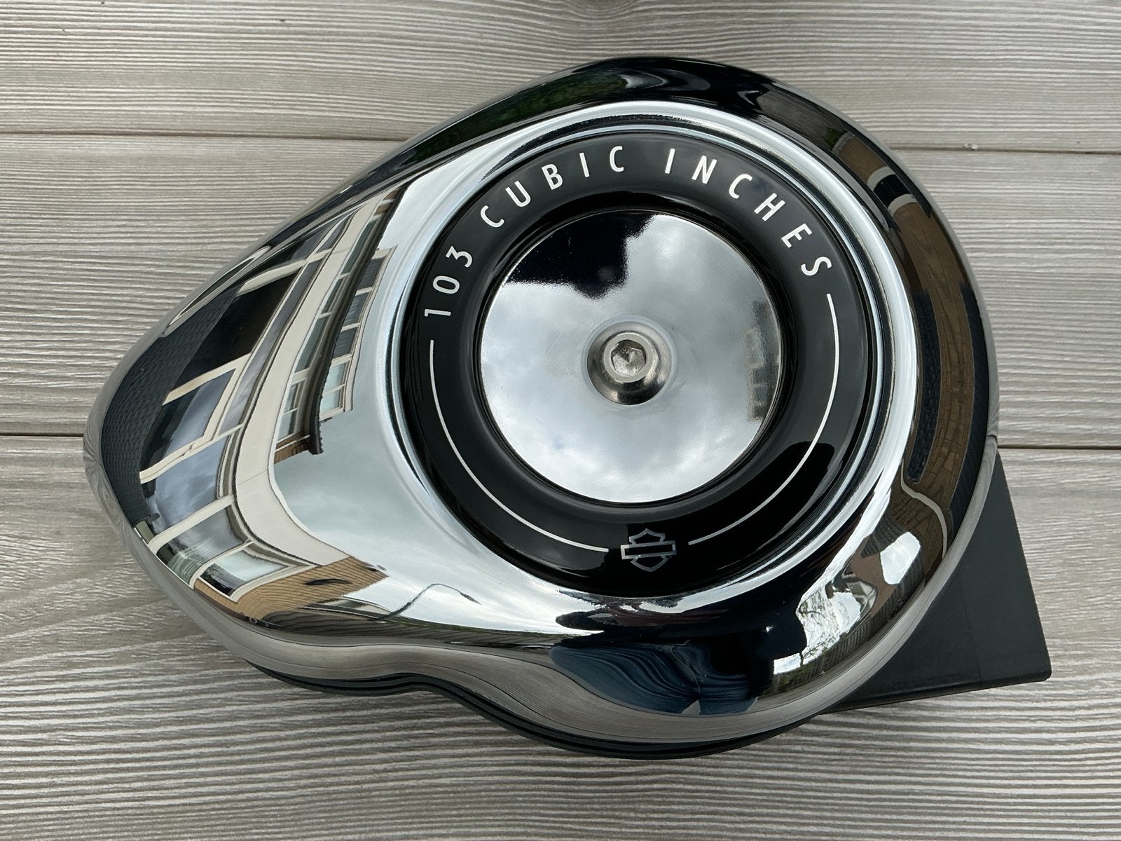 Complete set HD TwinCam 103 luchtfilterhuis + chrome cover, Motoren, Ophalen of Verzenden, Gebruikt
