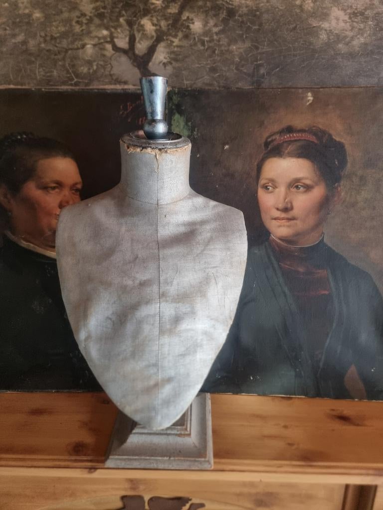 Oude zilveren buste tafelbuste sieraden buste * schapenweide, Antiek en Kunst, Curiosa en Brocante, Ophalen of Verzenden