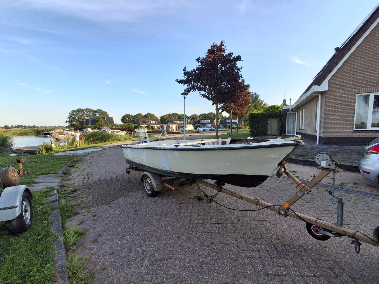 Opknapper boot met Honda 8 pk buitenboordmotor, Watersport en Boten, Ophalen, Gebruikt, Motor en Techniek