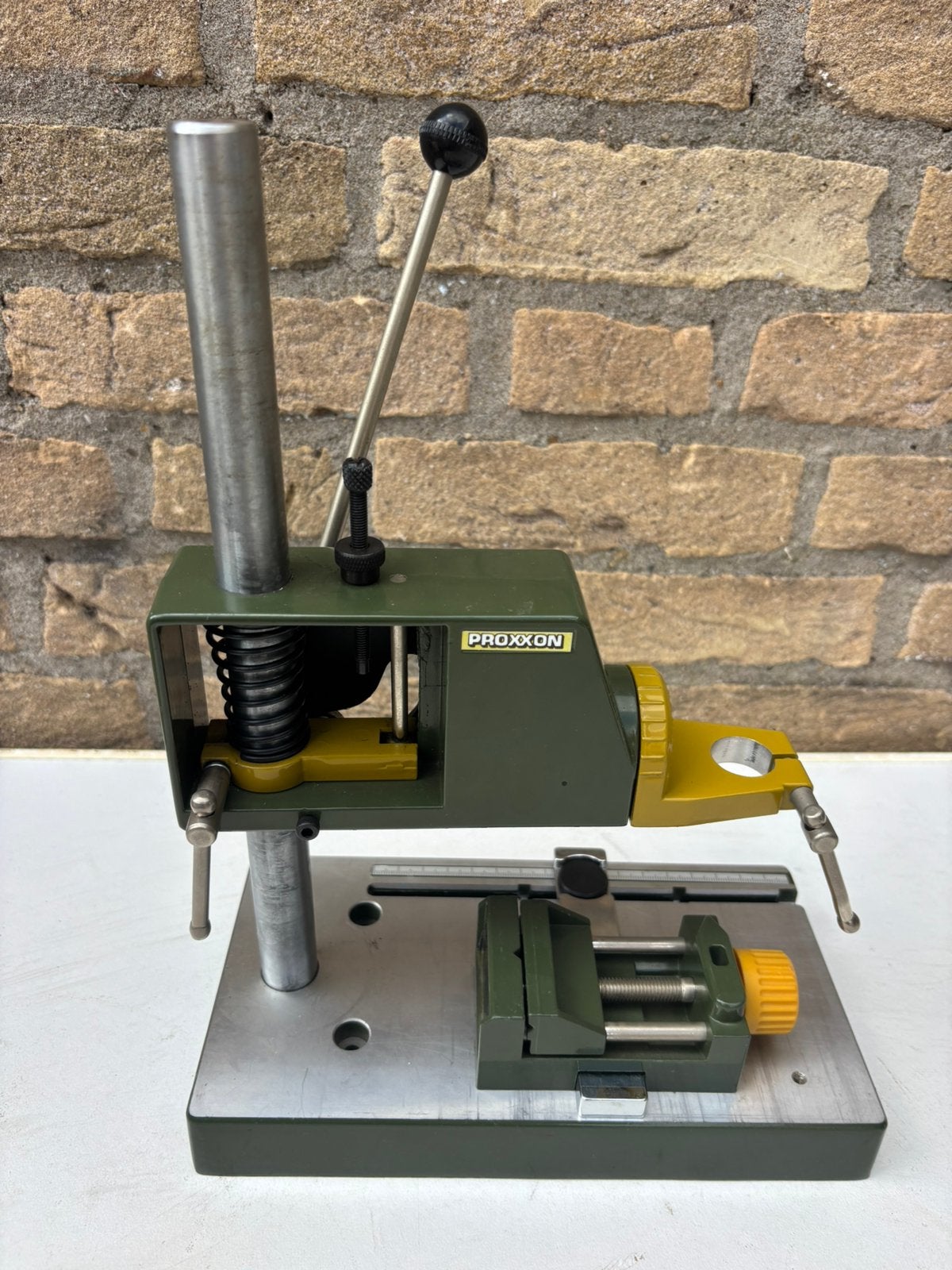 Proxxon Micromot Boorstandaard MB 200 + machinebankschroef, Doe-het-zelf en Verbouw, Gereedschap | Boormachines, Ophalen of Verzenden