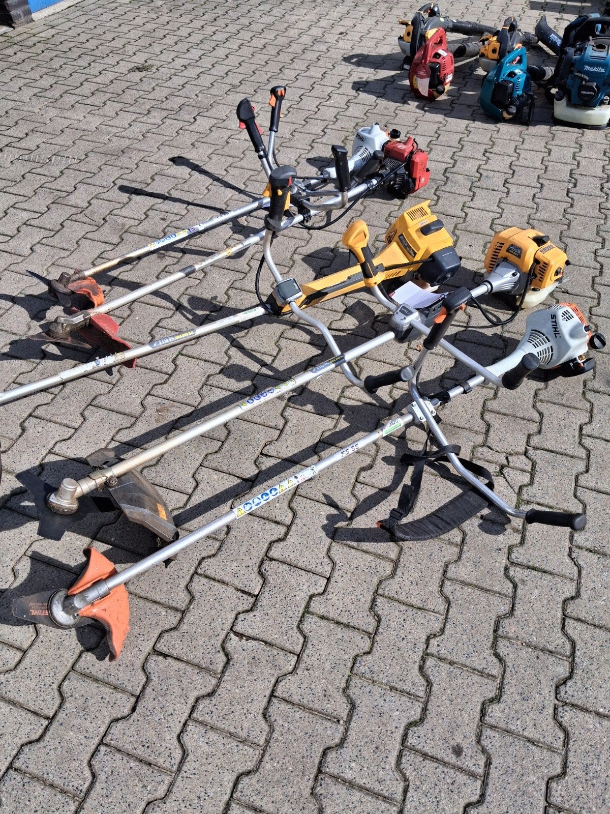 5x bosmaaier  loop sloop  stihl  stiga 1 koop 250, Ophalen of Verzenden, Gebruikt, Benzine
