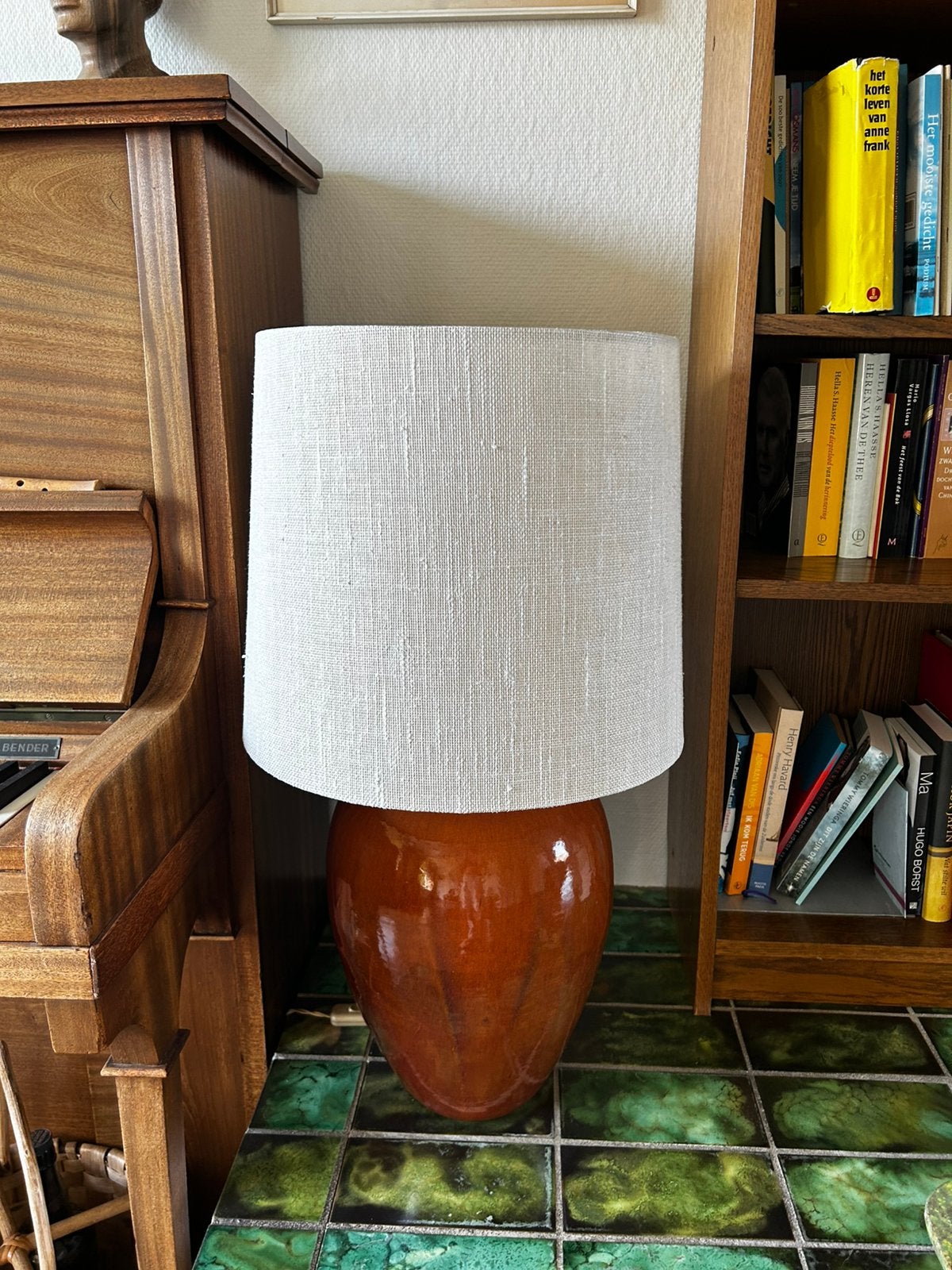 Vintage stenen sta lamp, Ophalen, Zo goed als nieuw, Overige materialen
