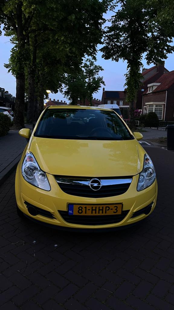 NAP Opel Corsa 1.2 16V 5D Geel, Auto's, Opel, Bedrijf, Corsa, Benzine, B, Hatchback, Handgeschakeld, Origineel Nederlands, Geel