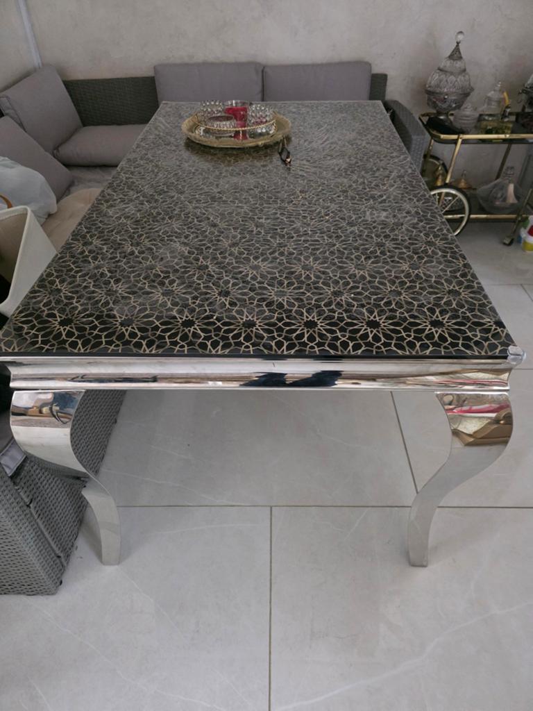 Tafel, Glas, 150 tot 200 cm, Rechthoekig, 50 tot 100 cm