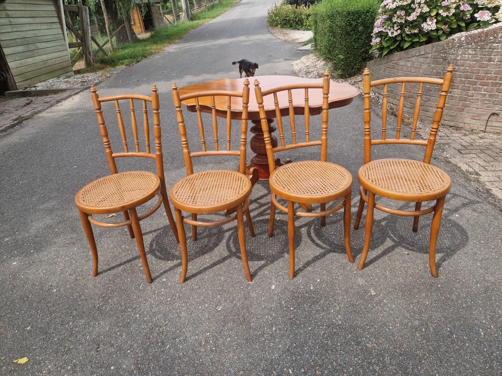 eethoek, Huis en Inrichting, Stoelen, Ophalen, Gebruikt, Bruin