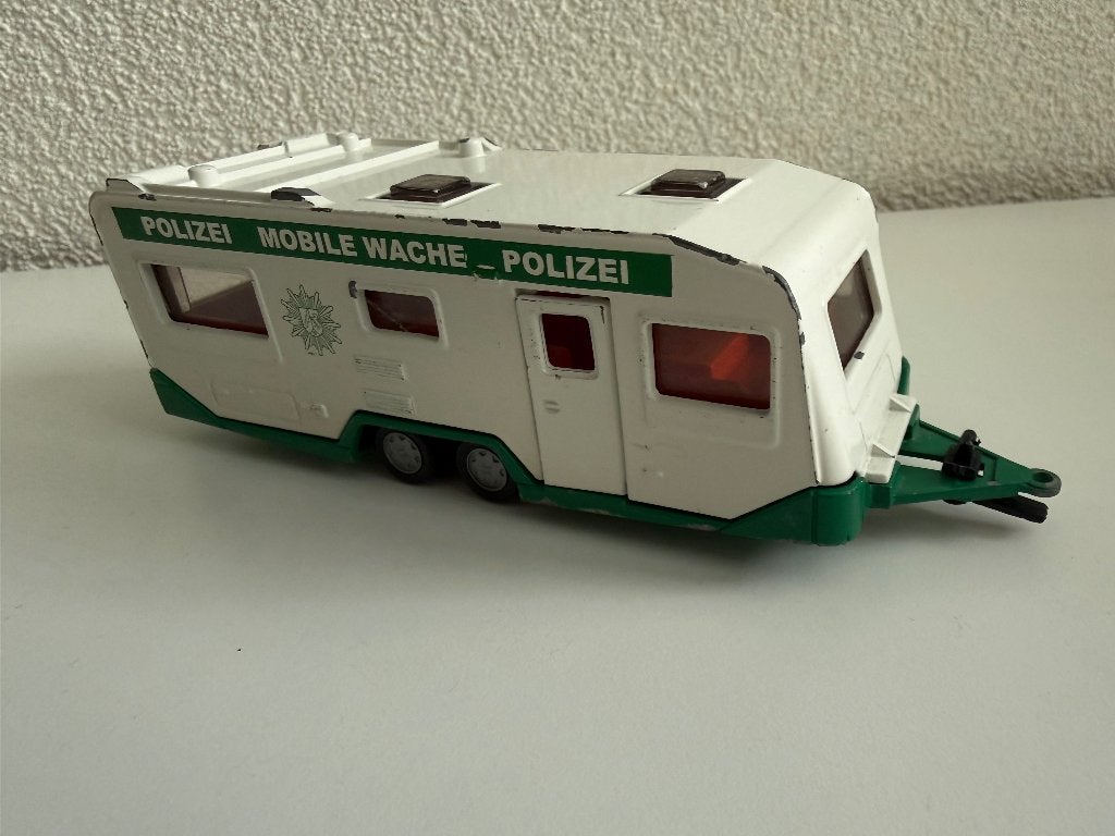 Siku Super 2311 'Polizei Wohnwagen' / politiecaravan (1:55), Ophalen of Verzenden, Gebruikt, Overige typen