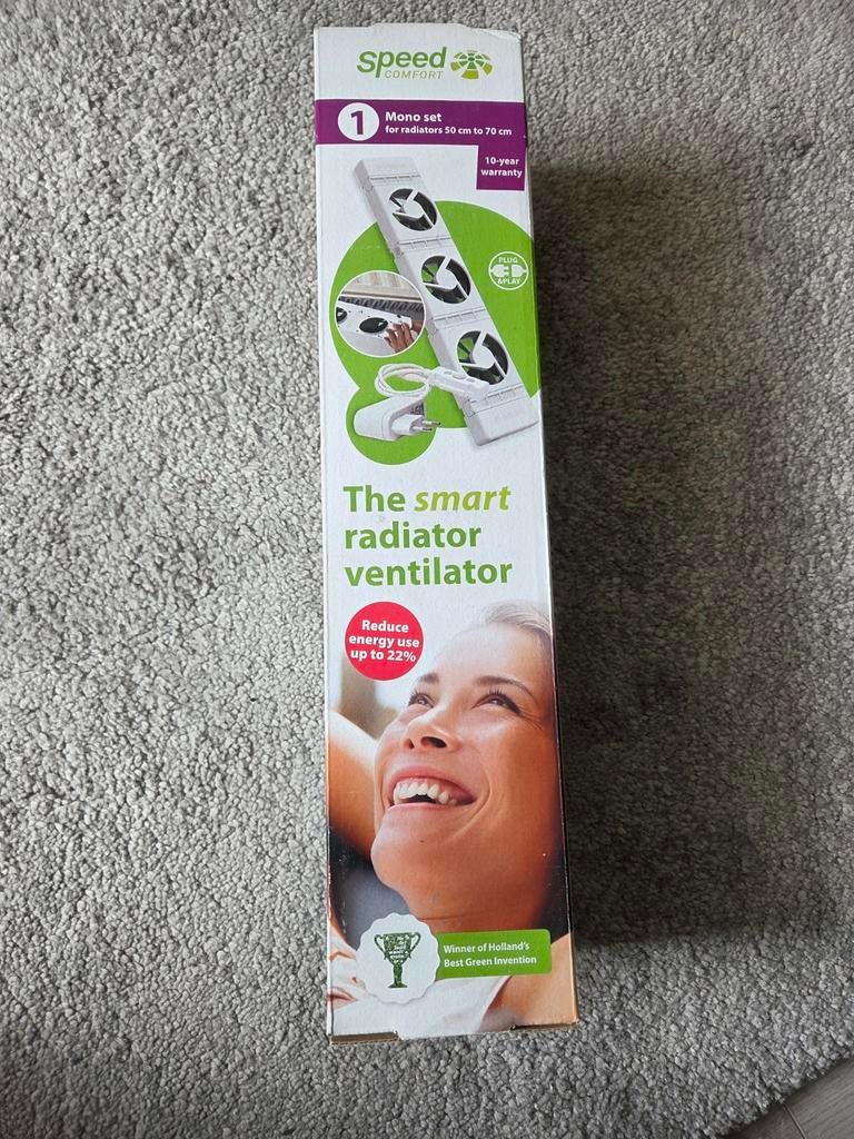 SpeedComfort Radiatorventilator Mono Set - Energiebesparend, Doe-het-zelf en Verbouw, Minder dan 30 cm, Radiator, Nieuw, Minder dan 60 cm