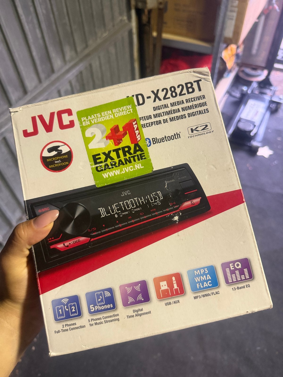 JVC KD-X282BT Digital Media Receiver met Bluetooth, Ophalen, Zo goed als nieuw