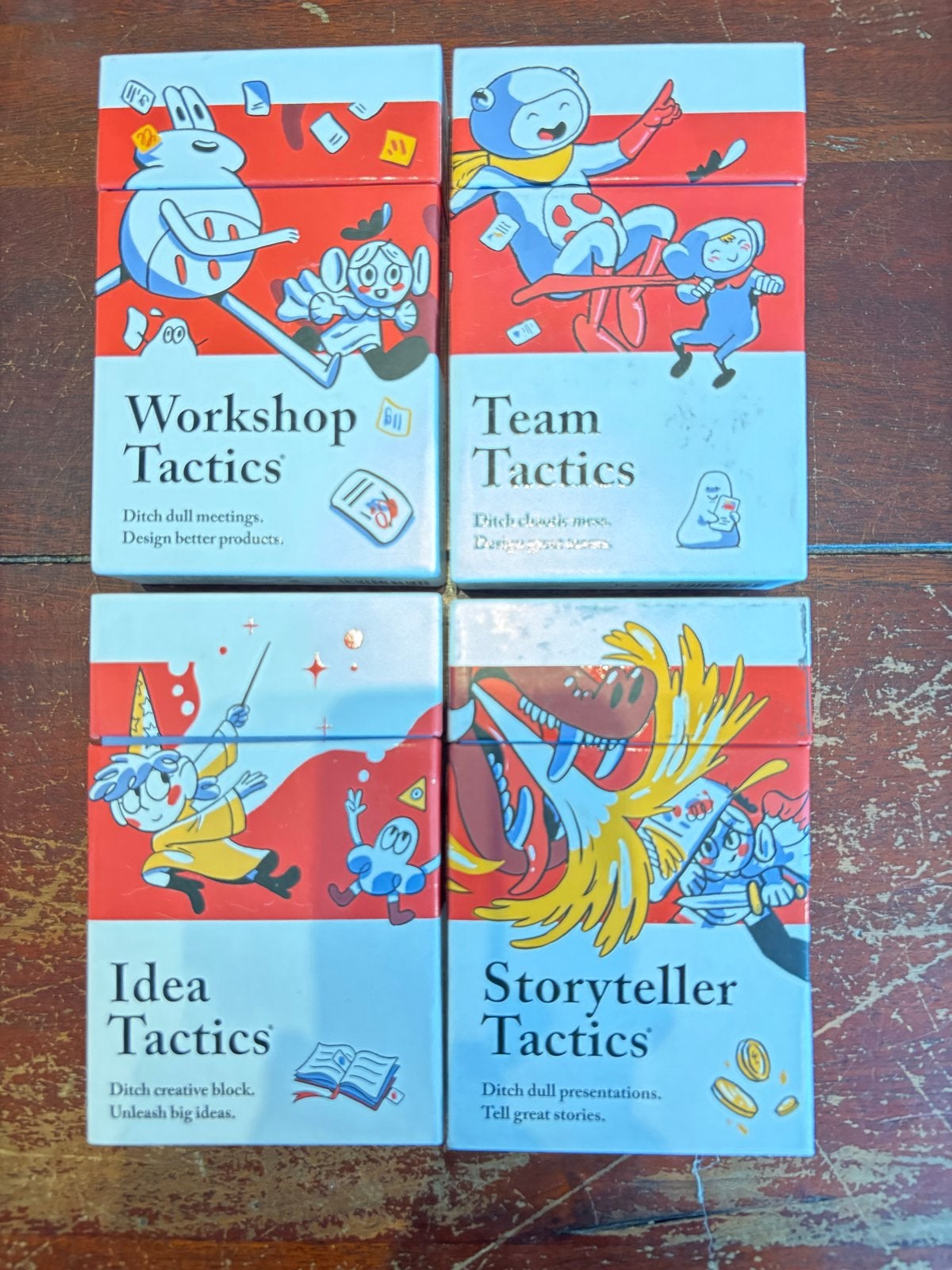 Tactics Kaartspellen: Workshop, Team, Idea, Storyteller, Ophalen of Verzenden, Zo goed als nieuw, Economie en Marketing