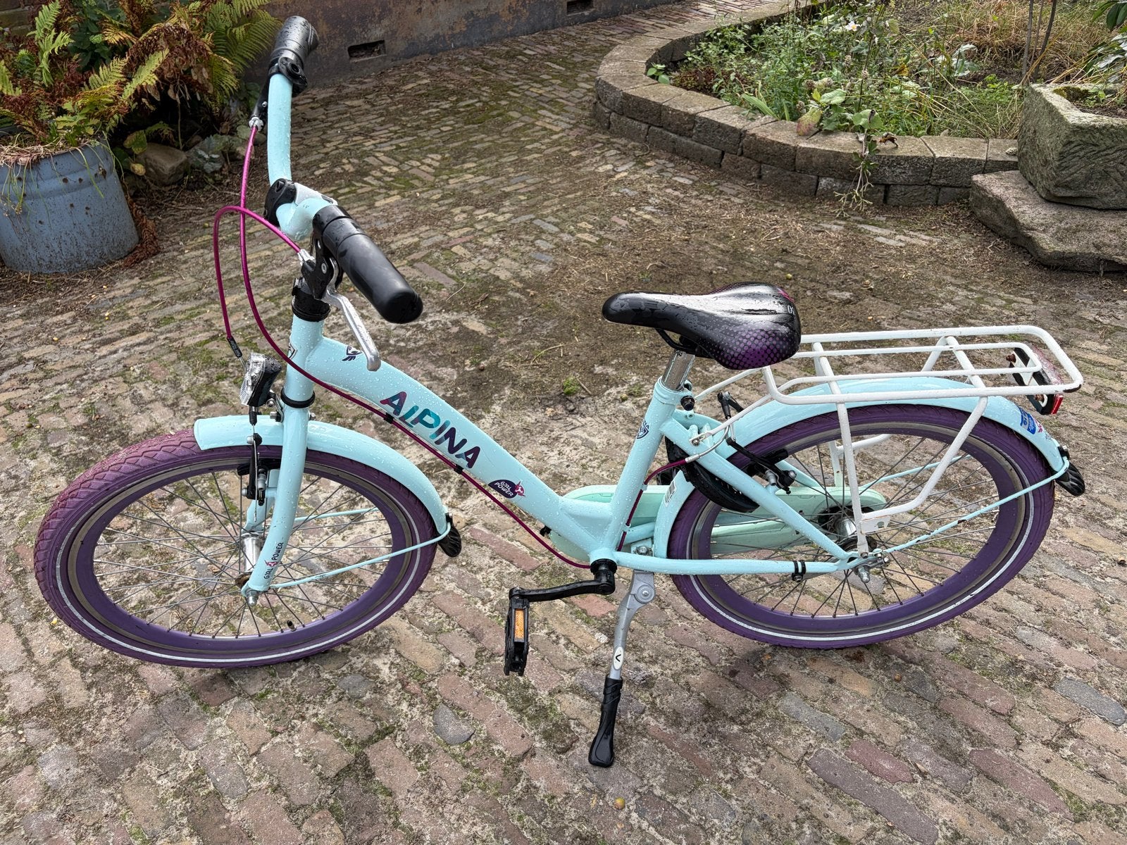 Alpina Meisjesfiets 22 inch, Fietsen en Brommers, Fietsen | Kinderfietsjes, Ophalen, Gebruikt, Terugtraprem, 20 inch of meer
