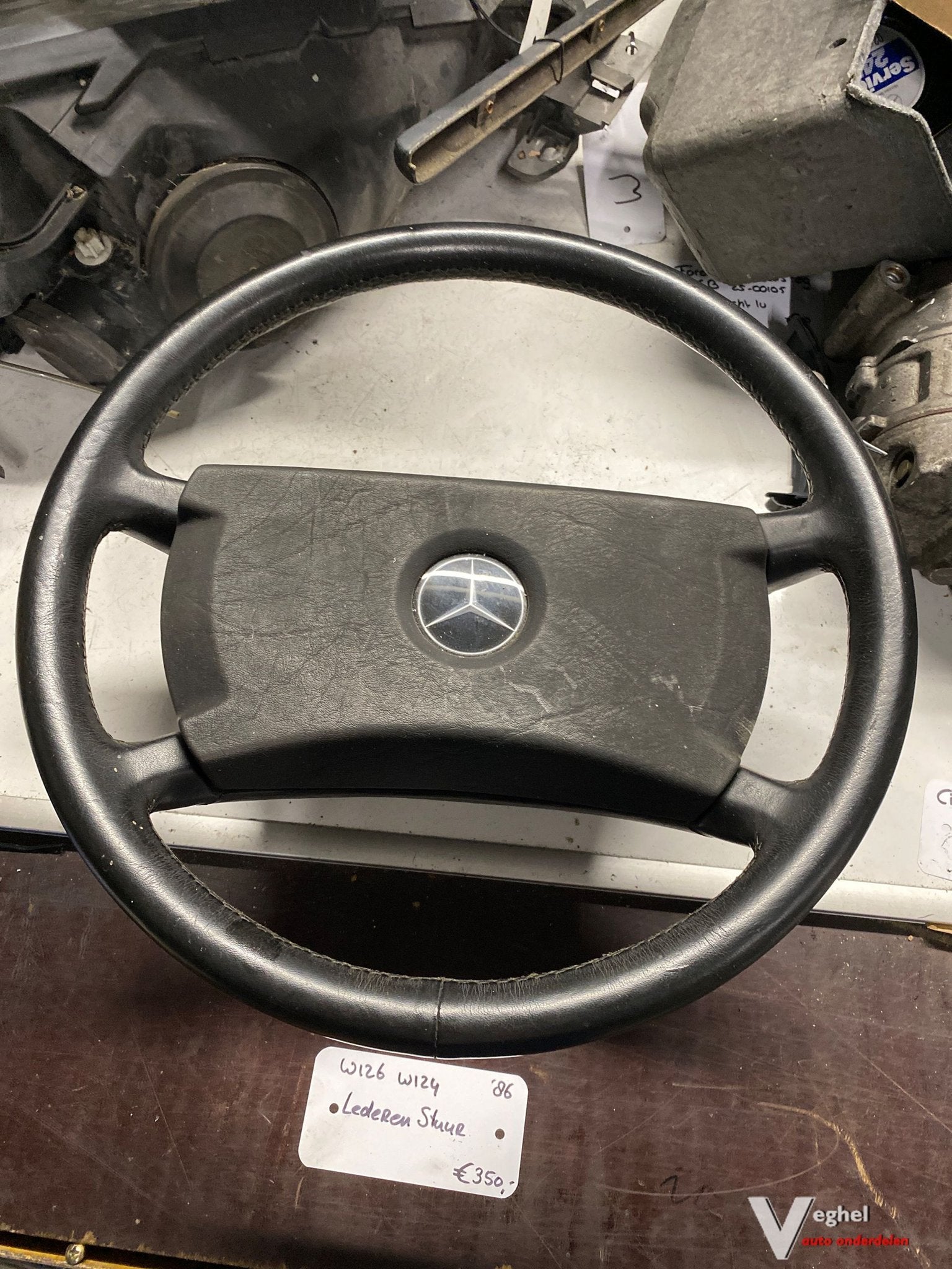 Mercedes W124 W126 Lederen Stuurwiel