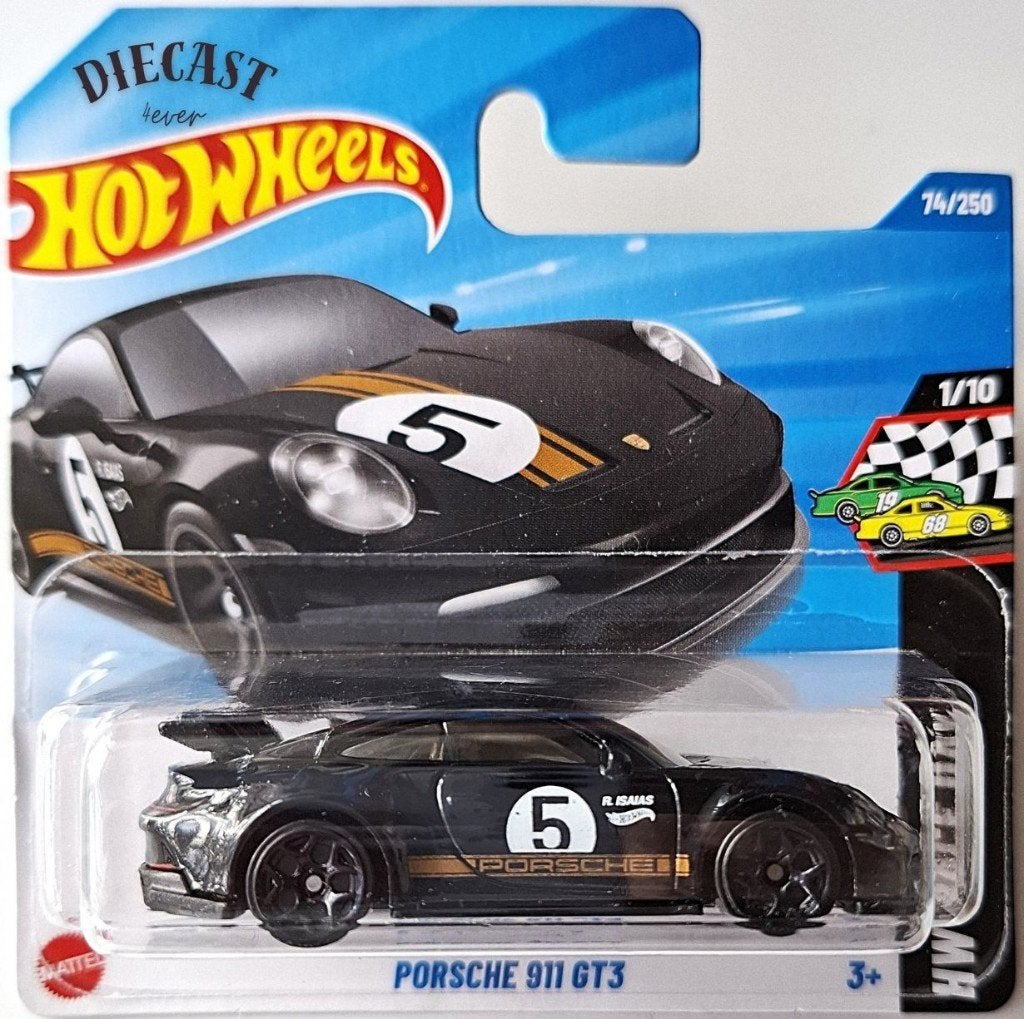 Hot Wheels Porsche 911 GT3, black, Ophalen, Nieuw, Auto