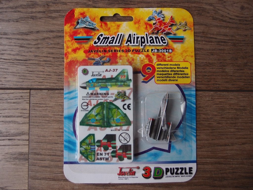 Nieuw! 9 leuke mini vliegtuig 3D puzzels puzzel, Ophalen of Verzenden, Meer dan 50 stukjes, Nieuw, 6 jaar of ouder