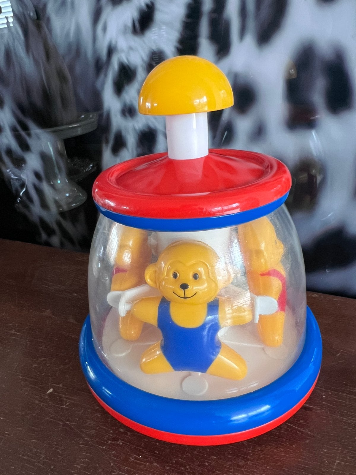 Vintage draaispeeltje / Push & Spin beertjes – zonder geluid, Ophalen of Verzenden, Gebruikt, Jongen of Meisje