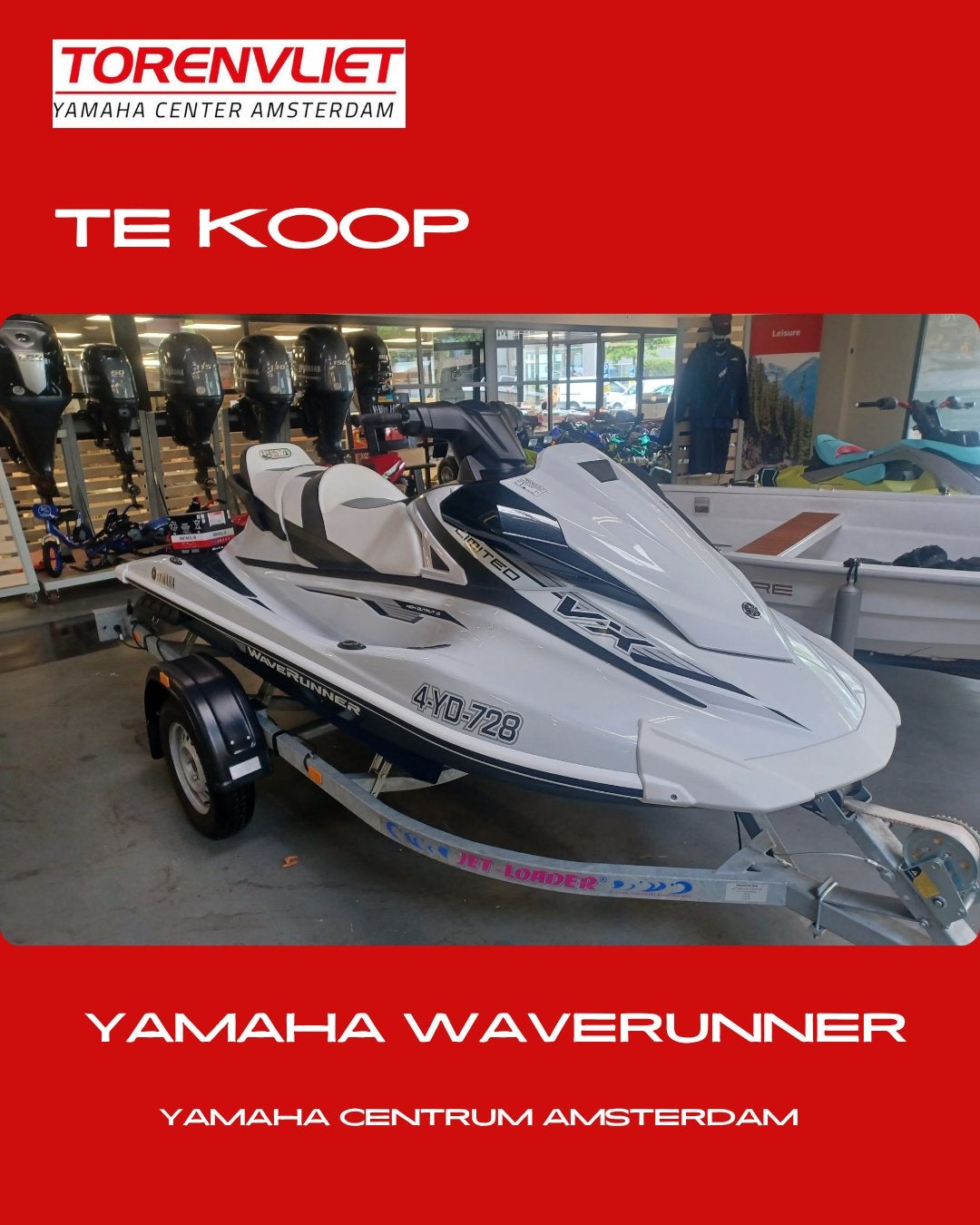 Yamaha waverunners, Watersport en Boten, Jetski's en Waterscooters, Gebruikt, 70 tot 120 pk, Benzine, Ophalen