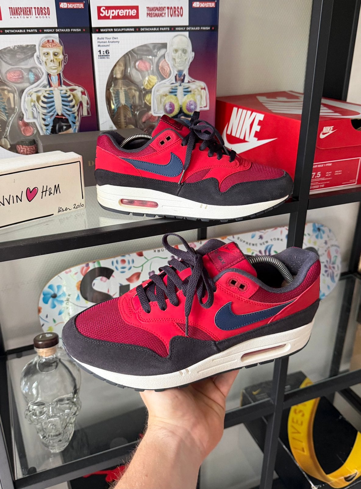 Nike Air Max 1 Red Crush, Overige kleuren, Ophalen of Verzenden, Sneakers of Gympen, Zo goed als nieuw