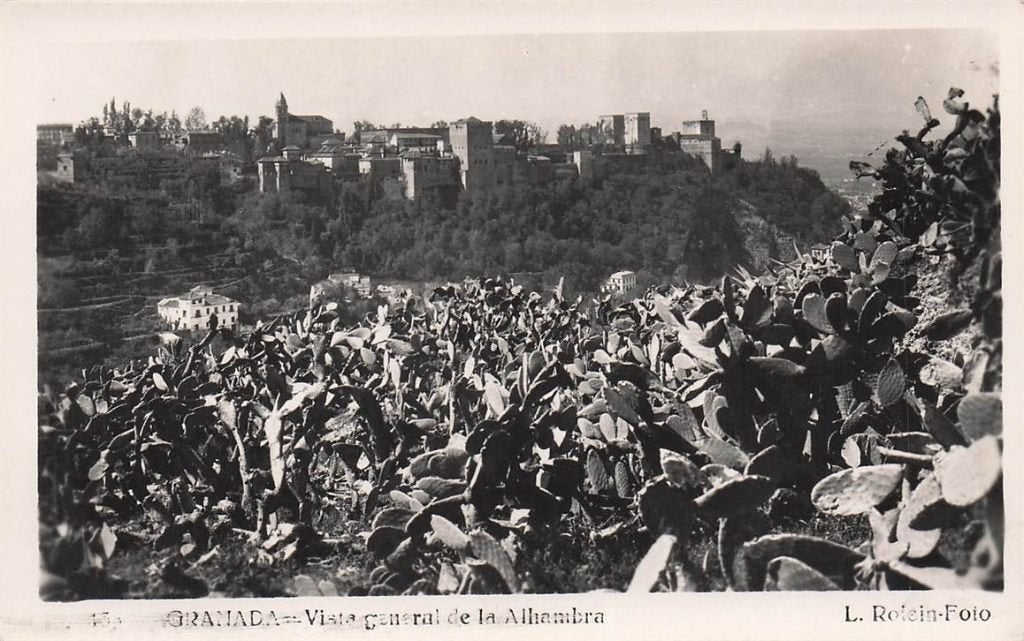 703-260-005 Granada Vista General De La Alhambra, Verzenden, Voor 1920, Spanje