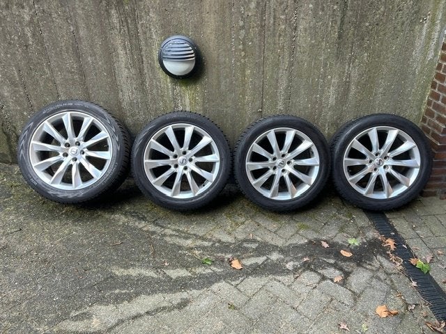 Volvo V90 Winterset 18 inch 10-spaaks Turbine Silver Bright, Auto-onderdelen, Banden en Velgen, Ophalen, 18 inch, Banden en Velgen