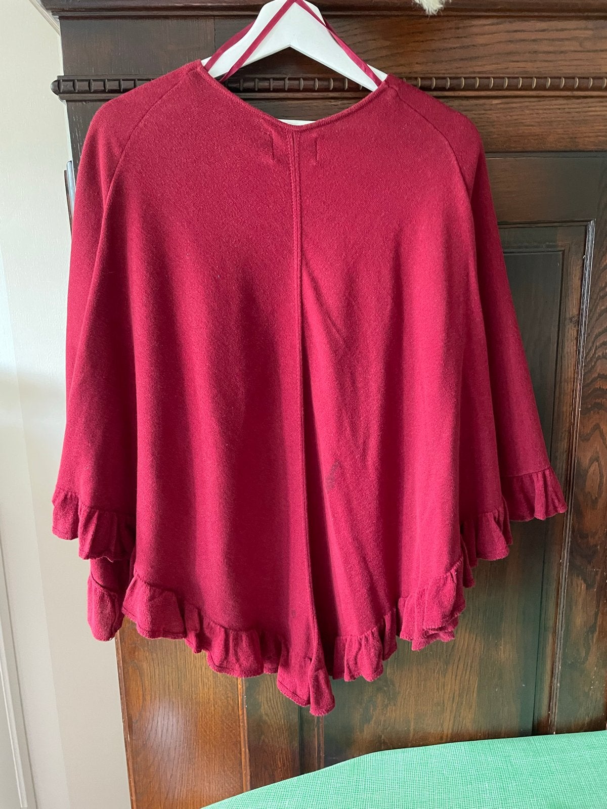 Park Lane Rode Poncho met Ruches - One Size, Ophalen of Verzenden, Gedragen, Maat 46/48 (XL) of groter, Rood