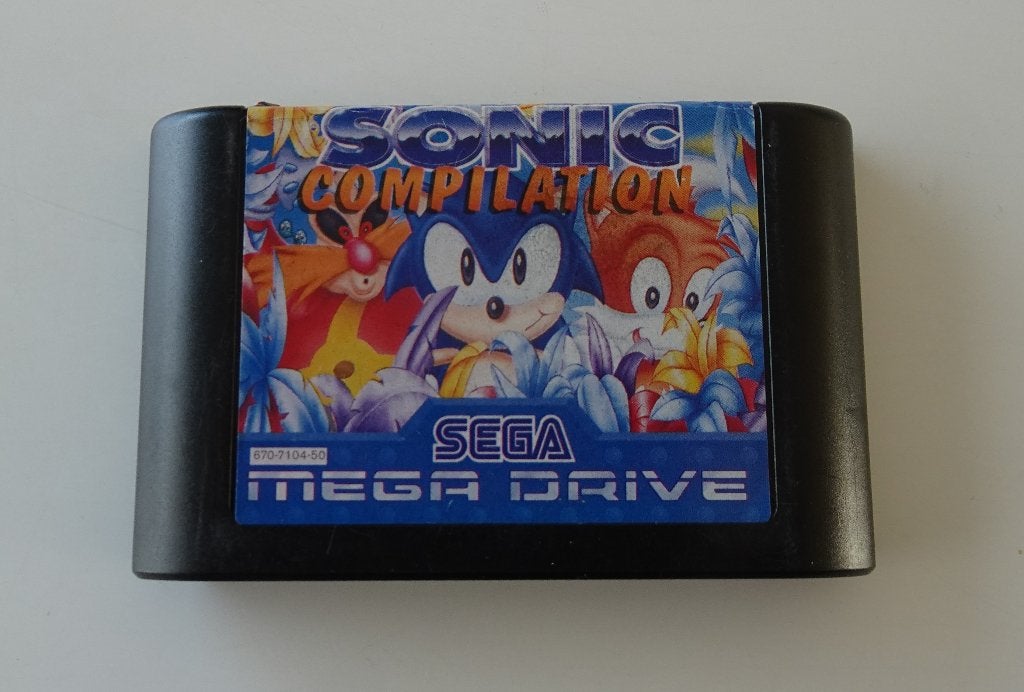 Sonic Compilation voor Sega Mega Drive, Spelcomputers en Games, Games | Sega, 1 speler, Zo goed als nieuw, Vanaf 3 jaar, Mega Drive