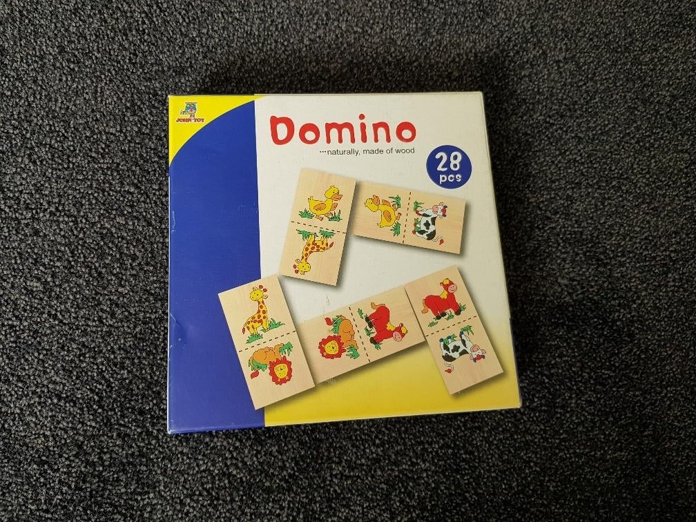 Domino (van hout), Kinderen en Baby's, Speelgoed | Overig, Ophalen of Verzenden, Gebruikt, Jongen of Meisje