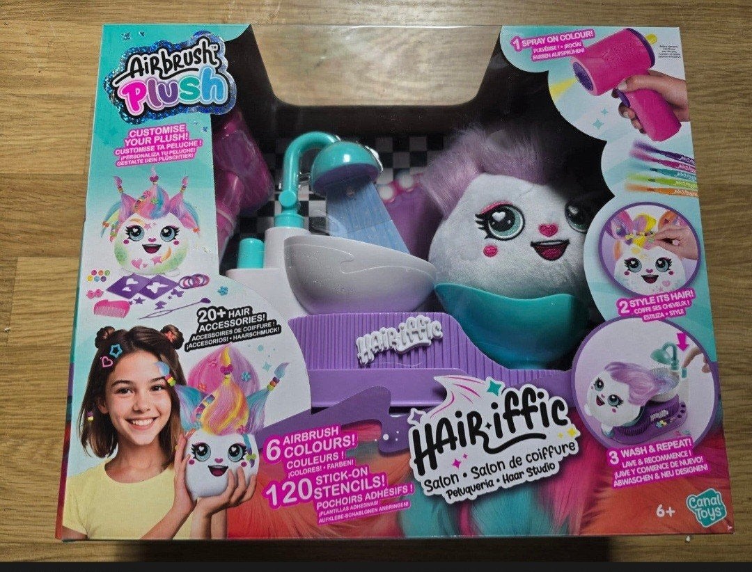 Airbrush Plush Hairriffic Salon Haar Studio Nieuw, Ophalen of Verzenden, Nieuw, Meisje