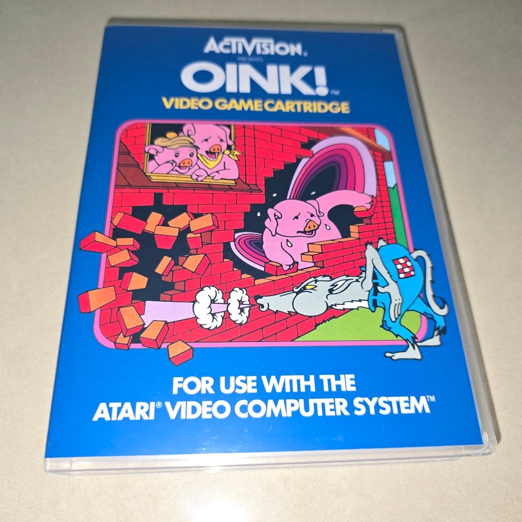 Oink! Atari 2600 Game Case, Avontuur en Actie, Verzenden, 1 speler, Zo goed als nieuw