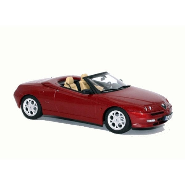 Alfa Romeo Spider 1999 Proteo Rood Model 1/18 Norev 187854, Auto, Norev, Ophalen of Verzenden, Norev