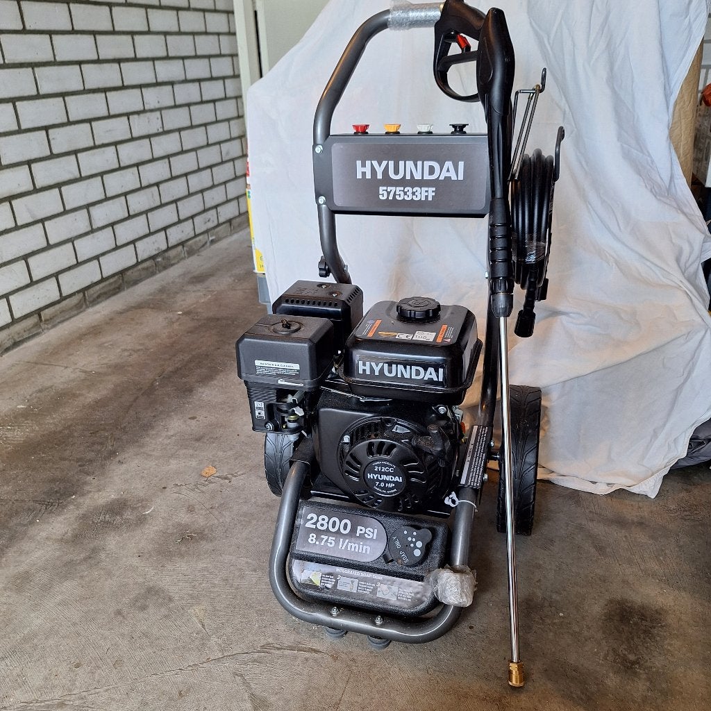 Hogedrukreiniger Hyundai 57533FF, Tuin en Terras, Ophalen, Nieuw, Benzine, Hyundai