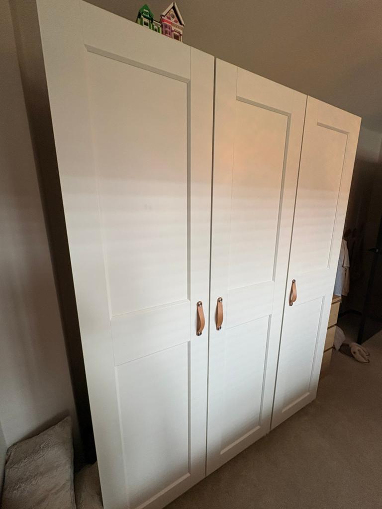 Ikea pax kast deur(en) met leren grepen , excl. scharnieren, Huis en Inrichting, Kasten | Kledingkasten, Ophalen, Gebruikt, 50 tot 100 cm