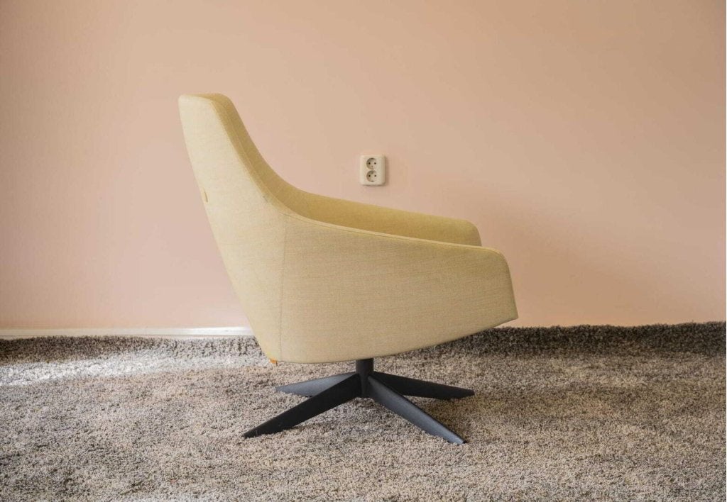 Montis Puk Fauteuil Lichtgeel Stof, Huis en Inrichting, Fauteuils, Niet ingevuld, Nieuw, Niet ingevuld, Niet ingevuld