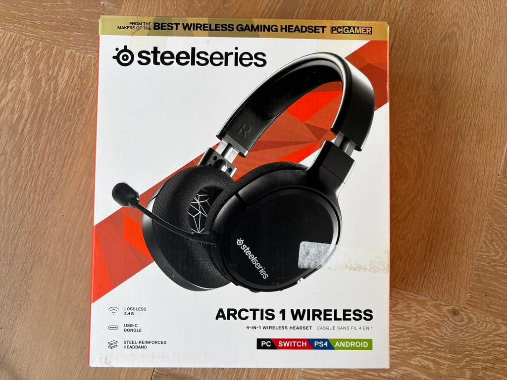 SteelSeries Arctis 1 Wireless - Draadloze Gaming Headset, Gaming headset, Steelseries Arctis, Ophalen of Verzenden, Zo goed als nieuw