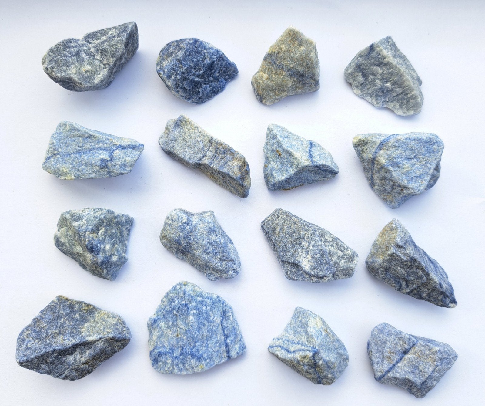 Blauwkwarts edelstenen ruw edelsteen verzameling mineralen, Ophalen of Verzenden