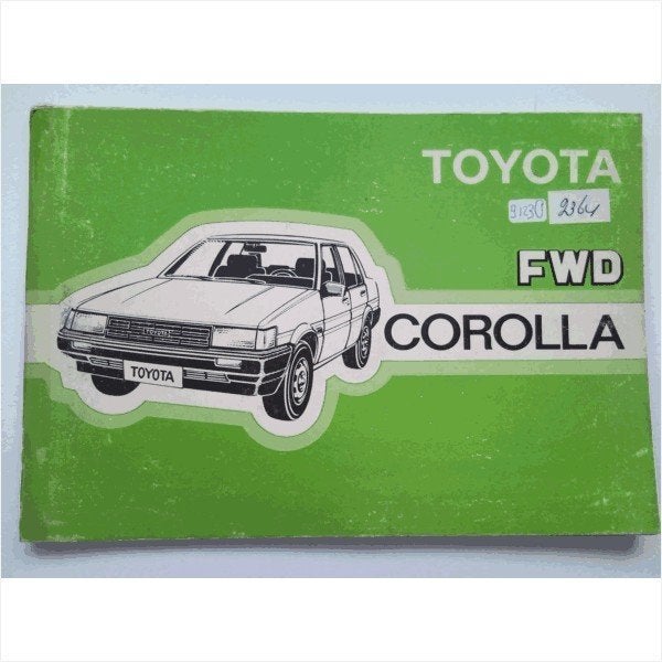 Toyota Corolla FWD Instructieboekje 1985 #4 Nederlands, Ophalen of Verzenden