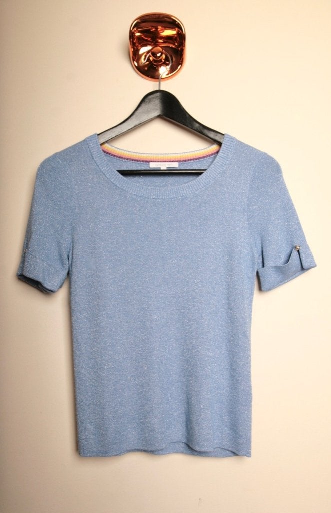 PATRIZIA PEPE Super zacht en mooi truitje Maat S Wp€195,-, Blauw, Nieuw, Ophalen of Verzenden, Patrizia Pepe