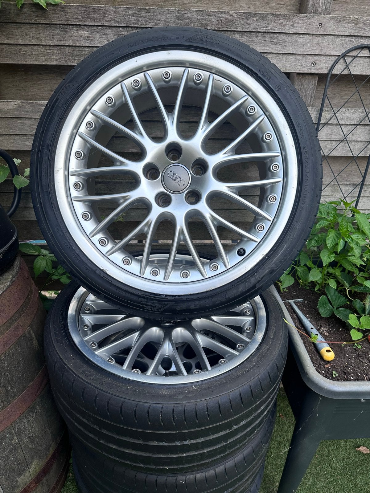 Set van 4 originele Audi A5 Speedline SL2063 velgen, Auto-onderdelen, Ophalen, Gebruikt, Zomerbanden, Banden en Velgen