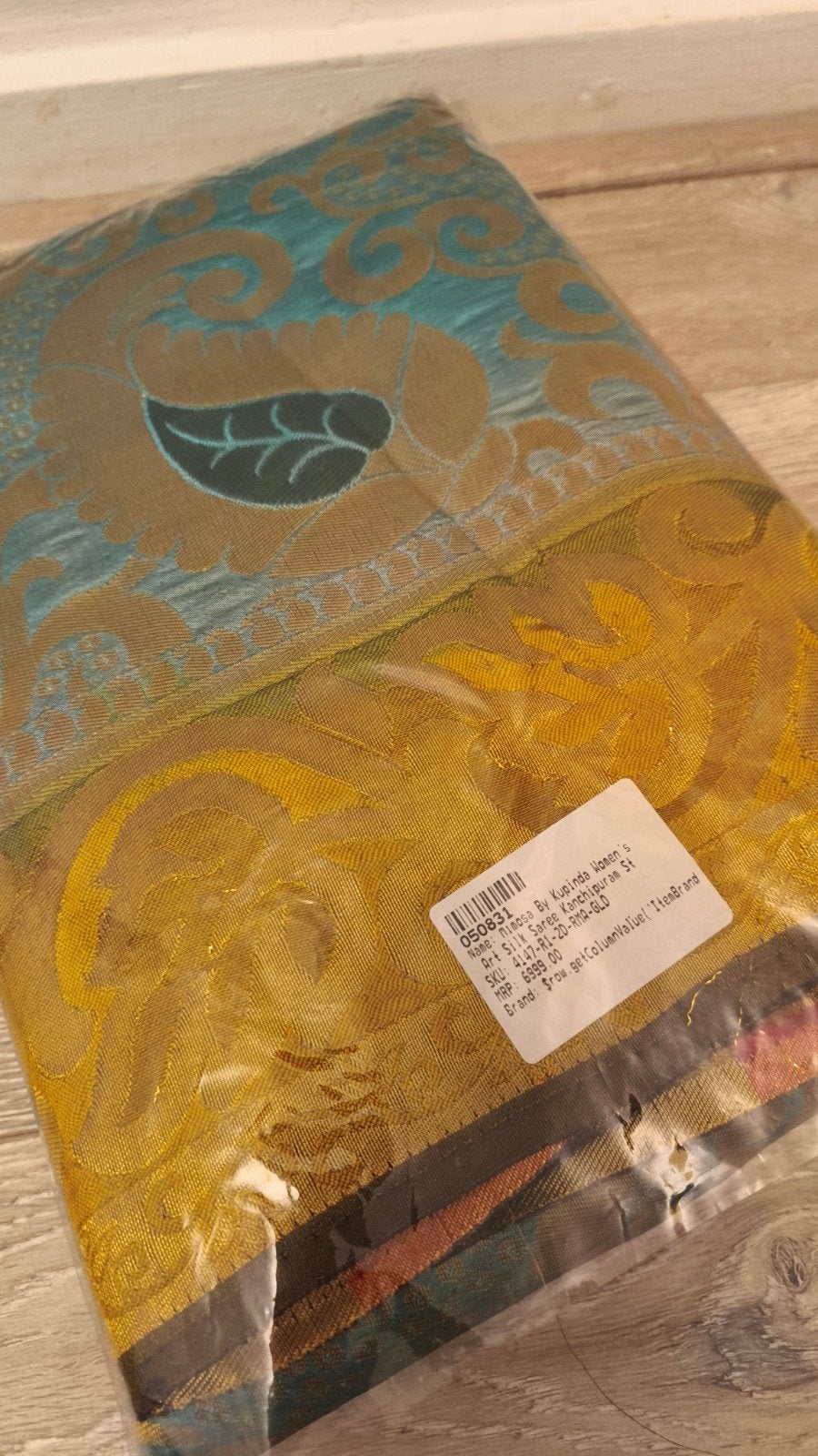 Indiase Art Silk Stof / Sari (6,3m x 1,15m) – Nieuw!, Niasa Kupinda, Ophalen of Verzenden, Nieuw