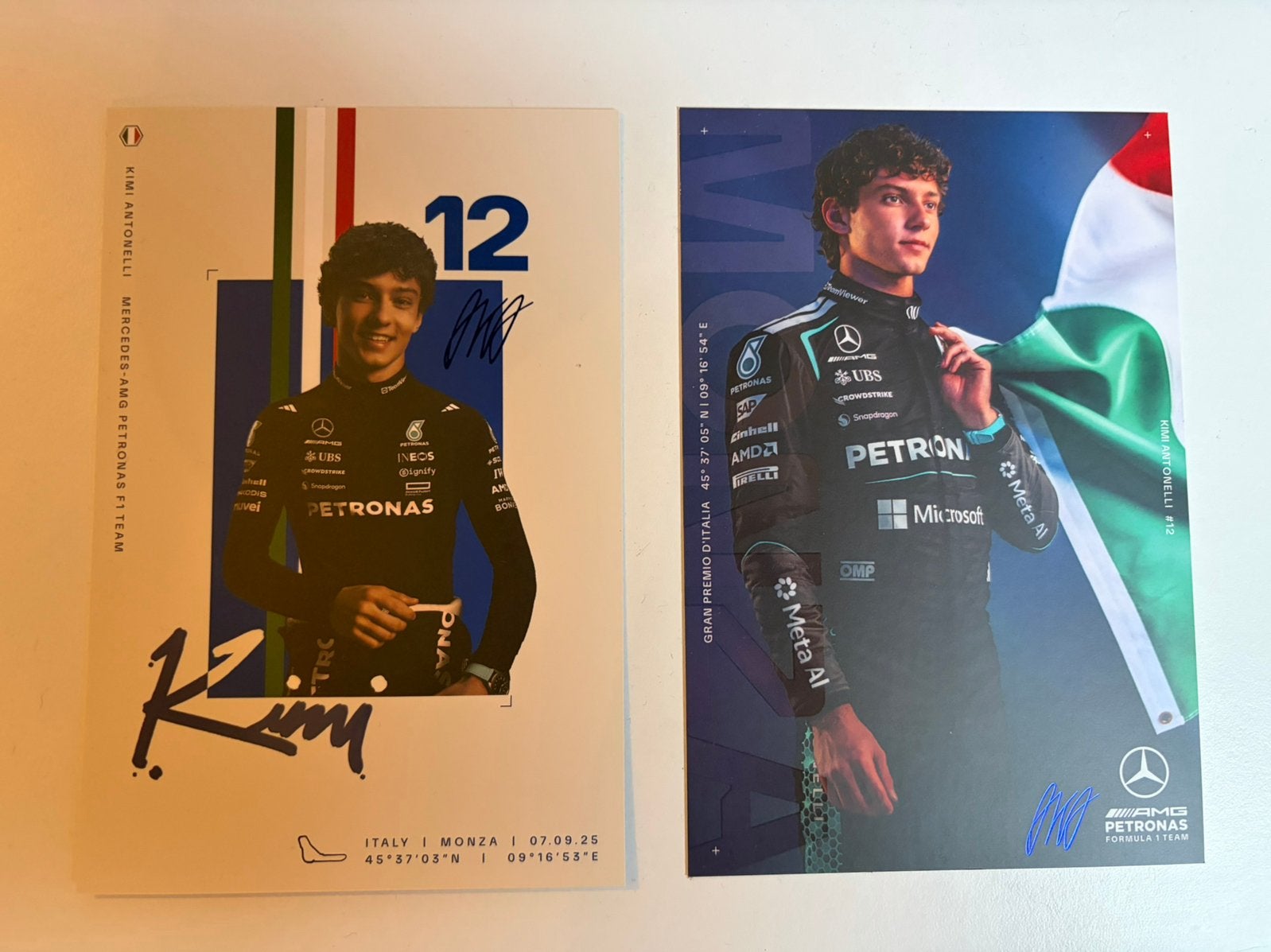 Kimi Antonelli Monza Driver Cards, Ophalen of Verzenden, Gebruikt, Formule 1