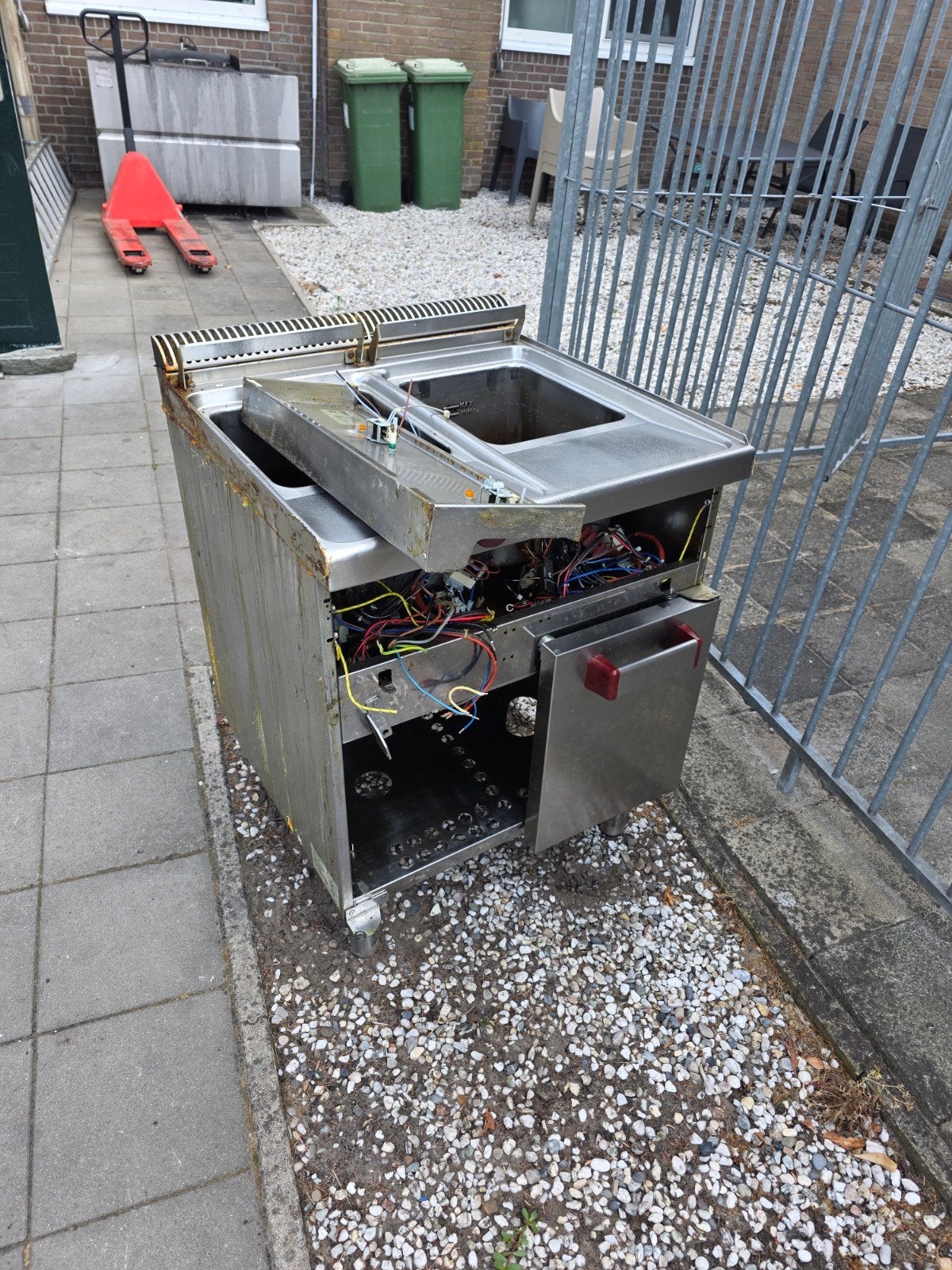friteuse 2x 14 L 400V, Ophalen, Gebruikt, Fornuis, Frituur en Grillen