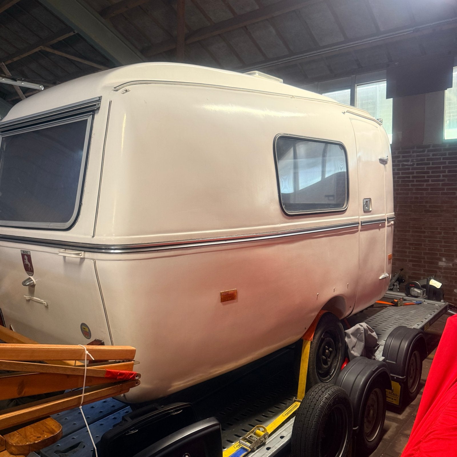 Biod oldtimer caravan - uniek, Tot en met 2, Tot 4 meter, Biod, Tot 500 kg