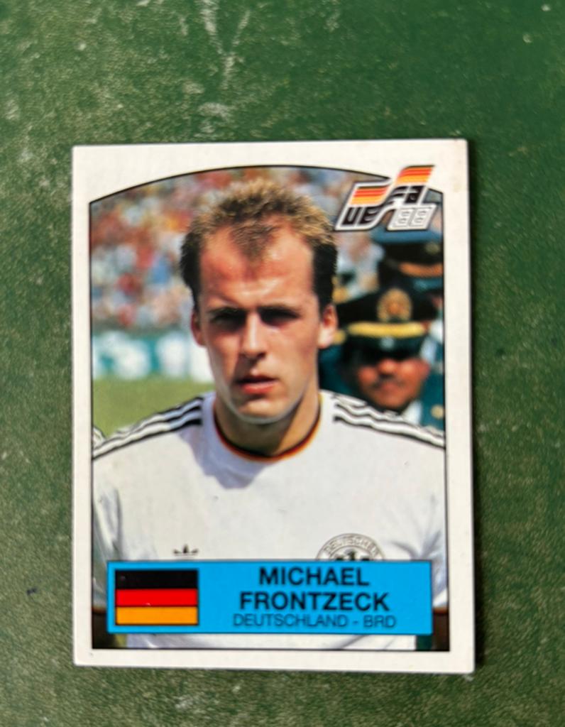 Panini plaatje Michael Frontzeck West-Duitsland Euro 88, Ophalen of Verzenden, Zo goed als nieuw