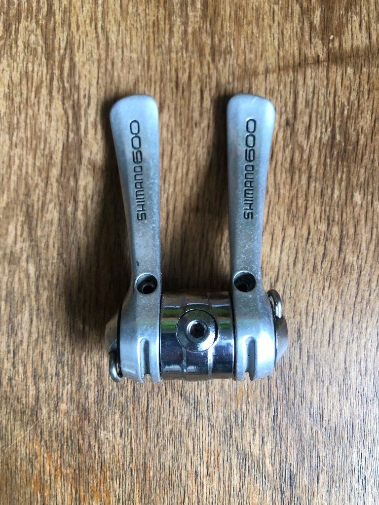Buiscommandeurs Shimano NEW 600 EX vintage, Racefiets, Gebruikt, Ophalen of Verzenden, Derailleur of Ketting