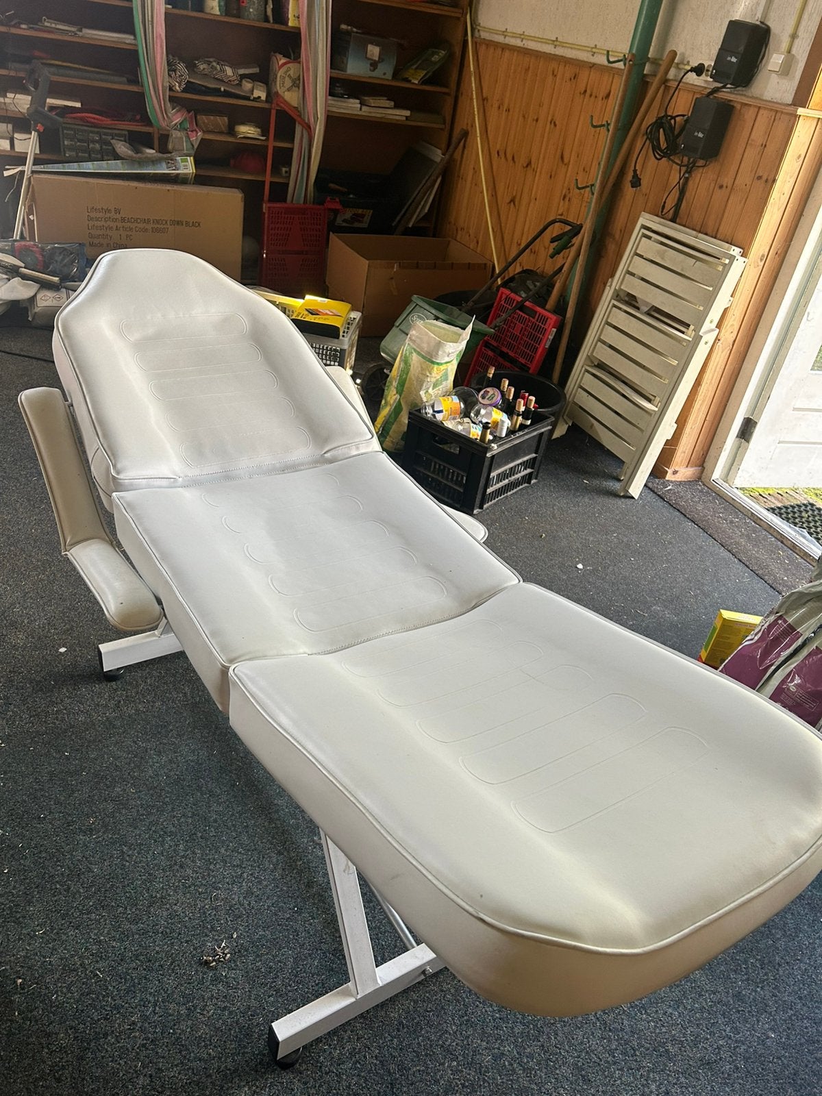 Massage stoel en kruk, Ophalen, Gebruikt