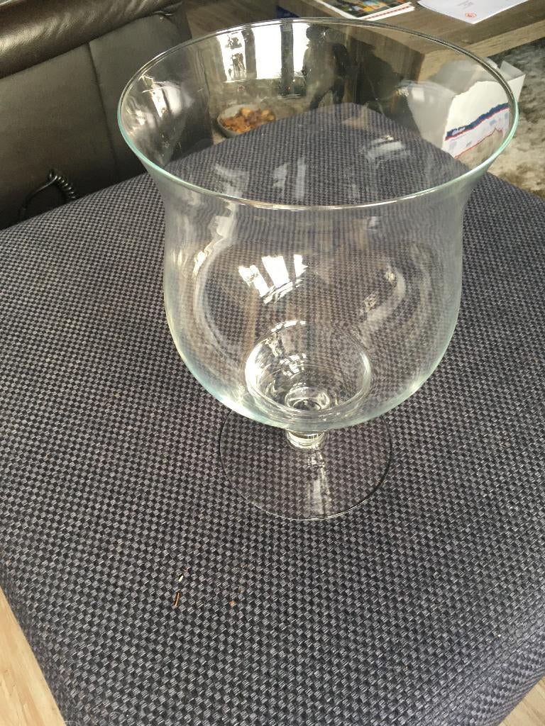 glazen grote bokaal, Huis en Inrichting, Ophalen, Overige kleuren, Minder dan 50 cm, Glas