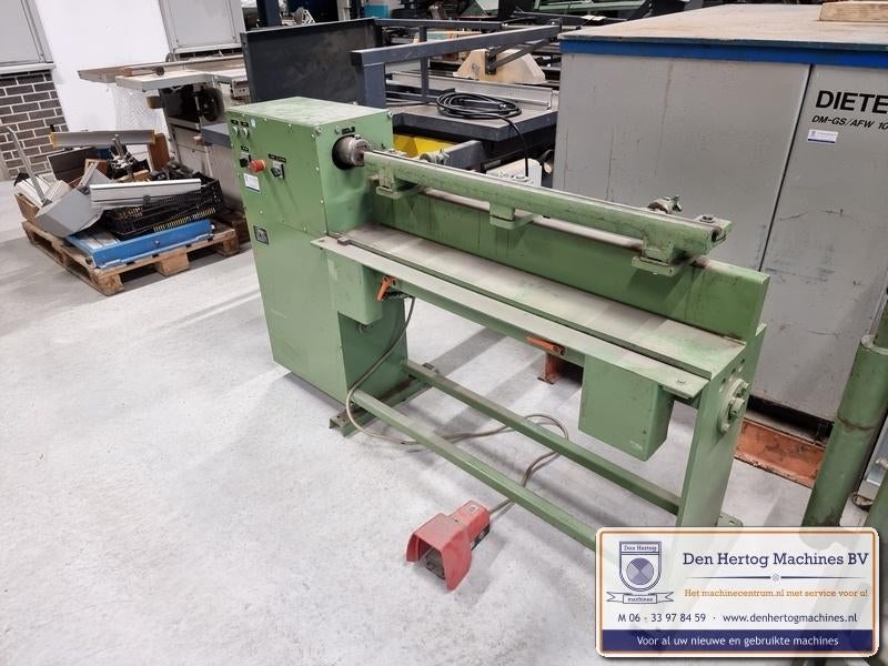 Amga kraalmachine 1m met voetpedaal hoekafknipper 400V, Ophalen, Gebruikt